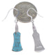 Turquoise Southwestern Silver Earrings EX43469